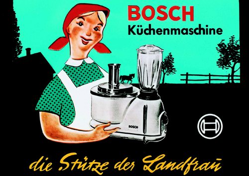 Рекламный плакат кухонных комбайнов Bosch, 1954 год
